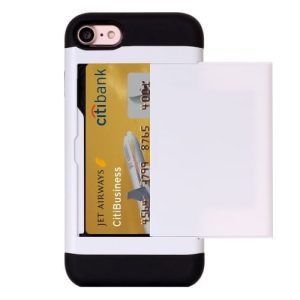 iPhone 7/iPhone 8 Case with Hidden Card Slot (White)