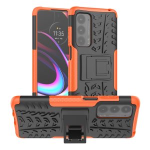 Motorola Edge Tire Texture Shock Case with Holder