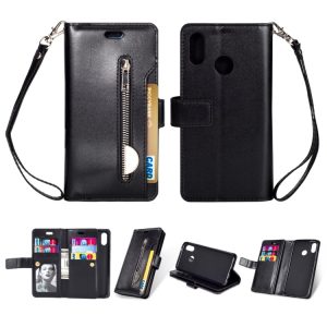 Huawei P20 Lite Wallet Case with Zipped Pocket