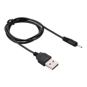 USB DC 2.0mm 65cm Charging Cable - Black