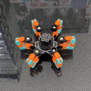 Two Piece Robot Fidget Transformer Spinning Toy