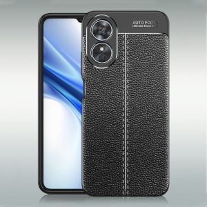 OPPO A17 Litchi Texture Shock Case