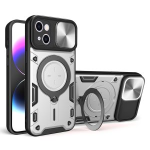 iPhone 15 Plus Sliding Camshield Magnetic Stand Case