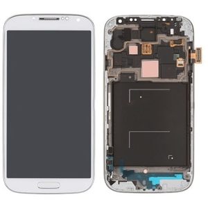 S4 i9505 Complete LCD & Frame White