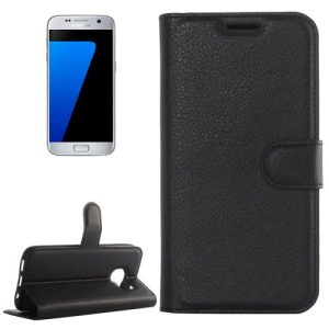 S7 Leather Wallet Case (Black)