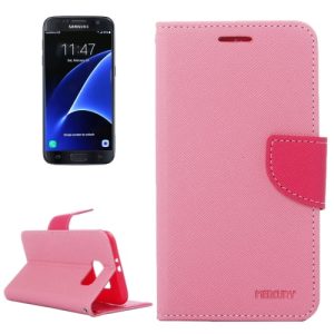 S7 Leather Wallet Case (Pink)