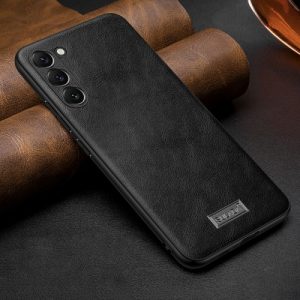 Samsung Galaxy S25 Plus 5G Shockproof Handmade Leather Phone Case