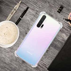 Huawei Honor 20 Four-Corner Anti-Drop Ultra-Thin Transparent TPU Phone Case(Transparent)