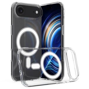 iPhone Air MagSafe Clear Acrylic PC Hybrid TPU Phone Case(Transparent)