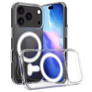 iPhone 17 Pro Max MagSafe Clear Acrylic PC Hybrid TPU Phone Case(Transparent)