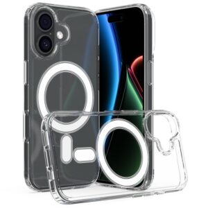 iPhone 17 MagSafe Clear Acrylic PC Hybrid TPU Phone Case(Transparent)