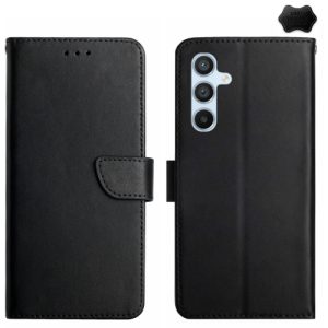 Samsung Galaxy S24 FE  Genuine Leather Fingerprint-proof Flip Phone Case