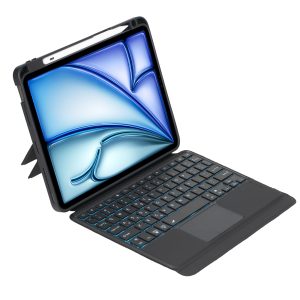 iPad Air 11 2024 / Air 5 / Air 4 10.9 / Pro 11 2022 2021 2020 2018 Detachable Rotating Backlit Touch Bluetooth Keyboard Case
